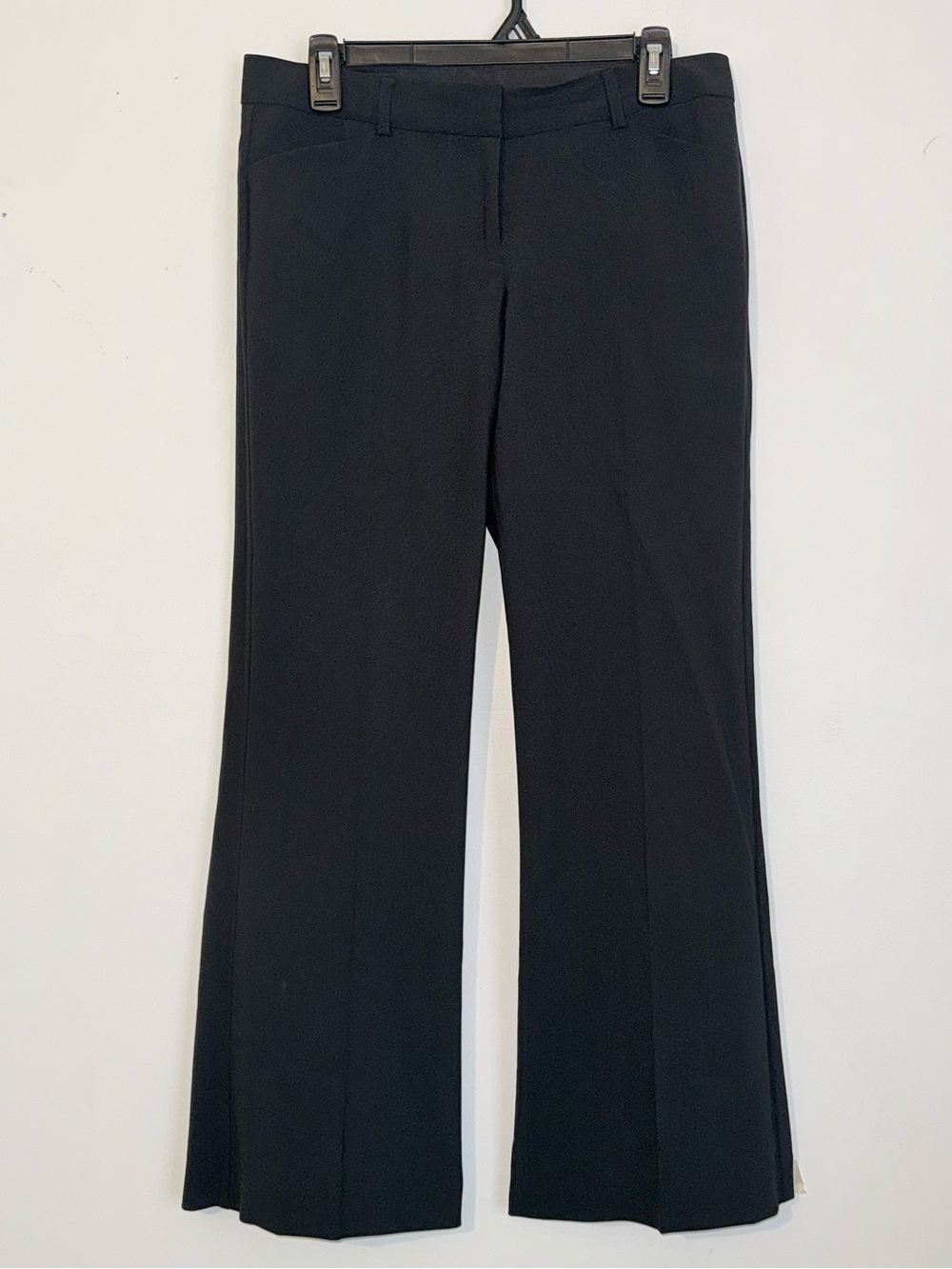 The Express Editor Women’s Black Flare Dress Pants Wool Blend Size 6